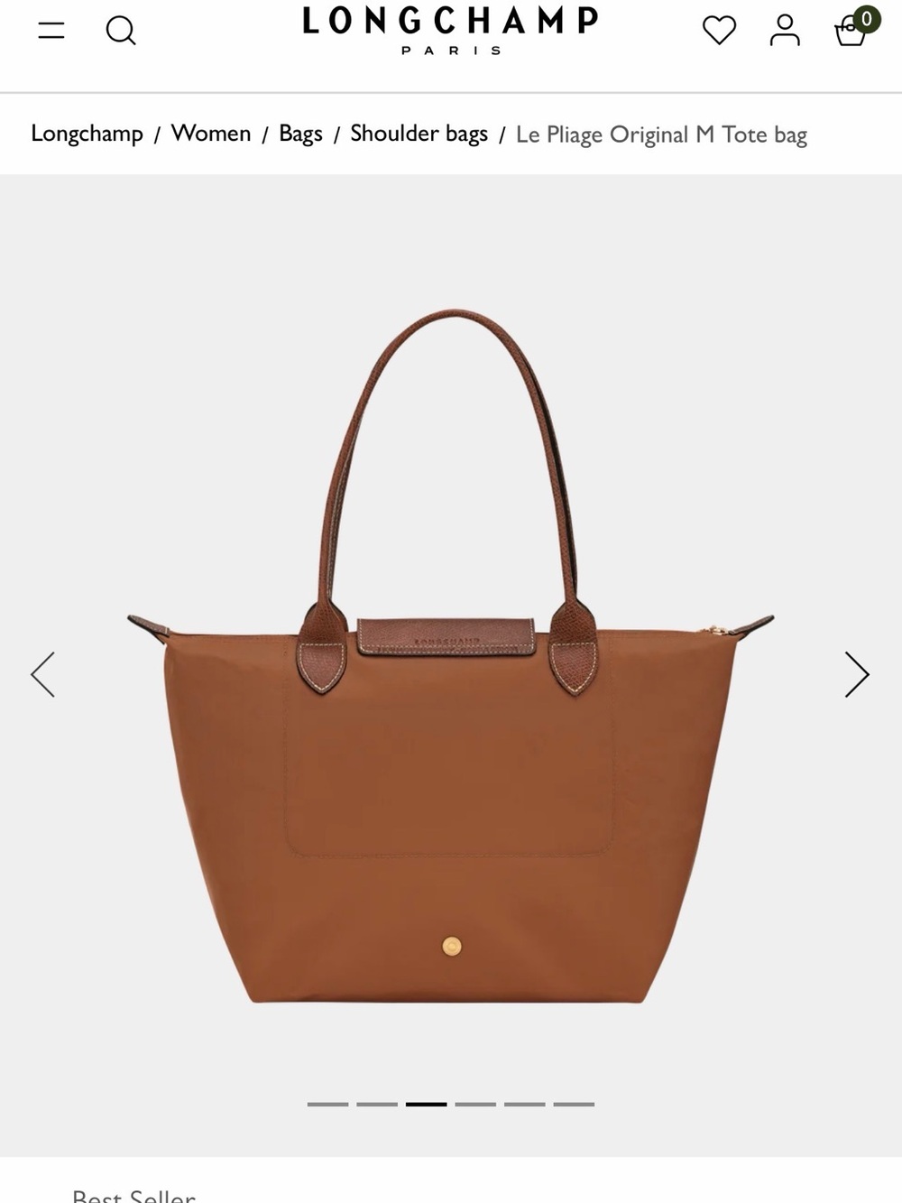 New! 🤎Longchamp Cognac Le Pliage M Tote - Picture 4 of 9